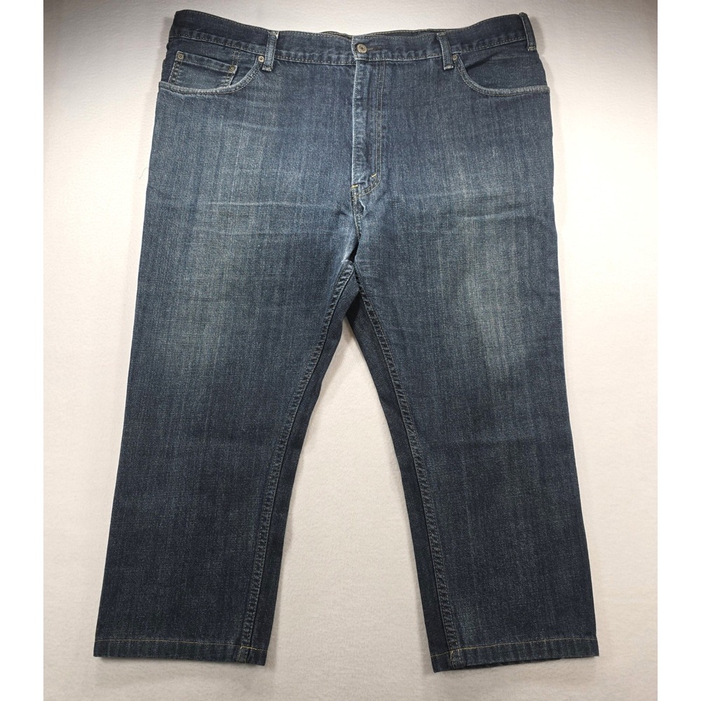 Levis 559 Relaxed Straight Jeans Mens 44x30 Dark Wash Denim Blue 01559-0004